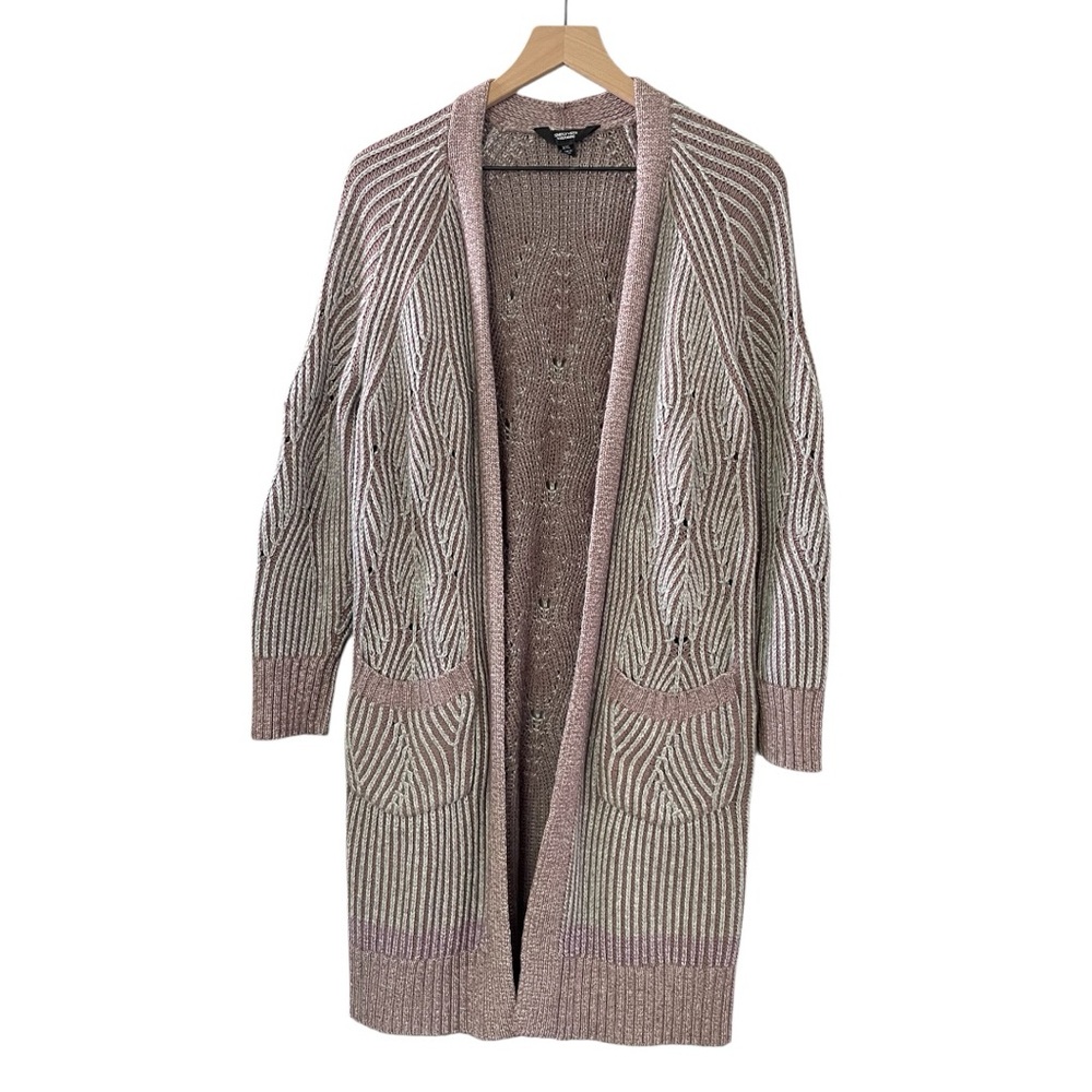 Simply Vera striped Knit Open Cardigan